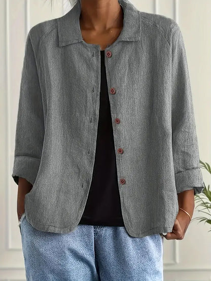 Women's Lightweight Button Casual Jacket