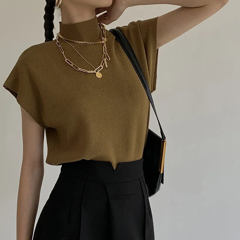 Women’s Mock Neck Top