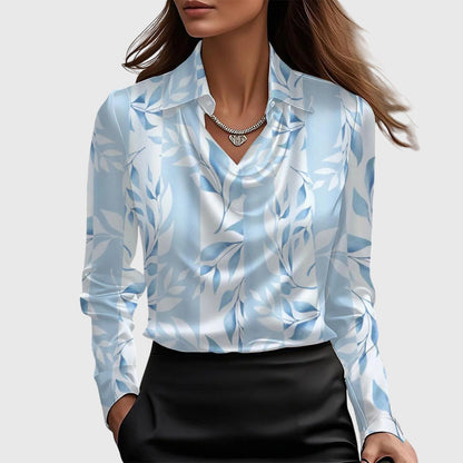 Women’s Cowl Neck Long Sleeve Top