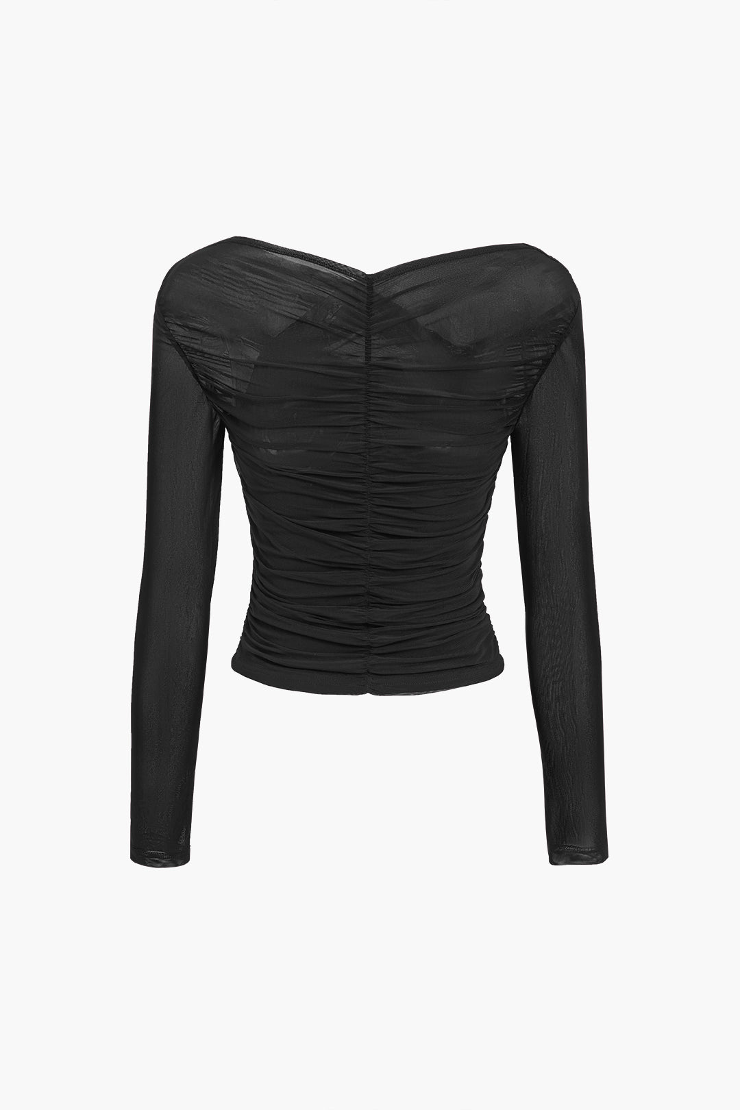 Women’s Ruched Mesh Top