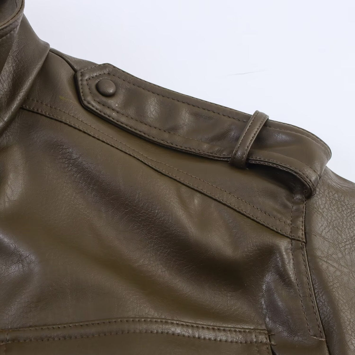 Women's Faux Leather Bomber Jacket