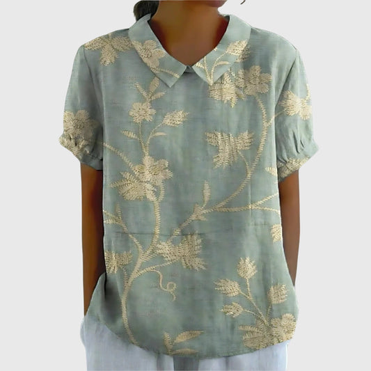 Women’s Floral Collar Blouse