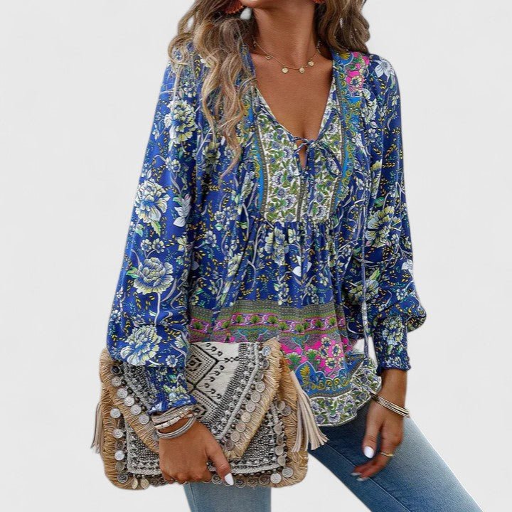 Women’s Floral Puff Sleeve Blouse