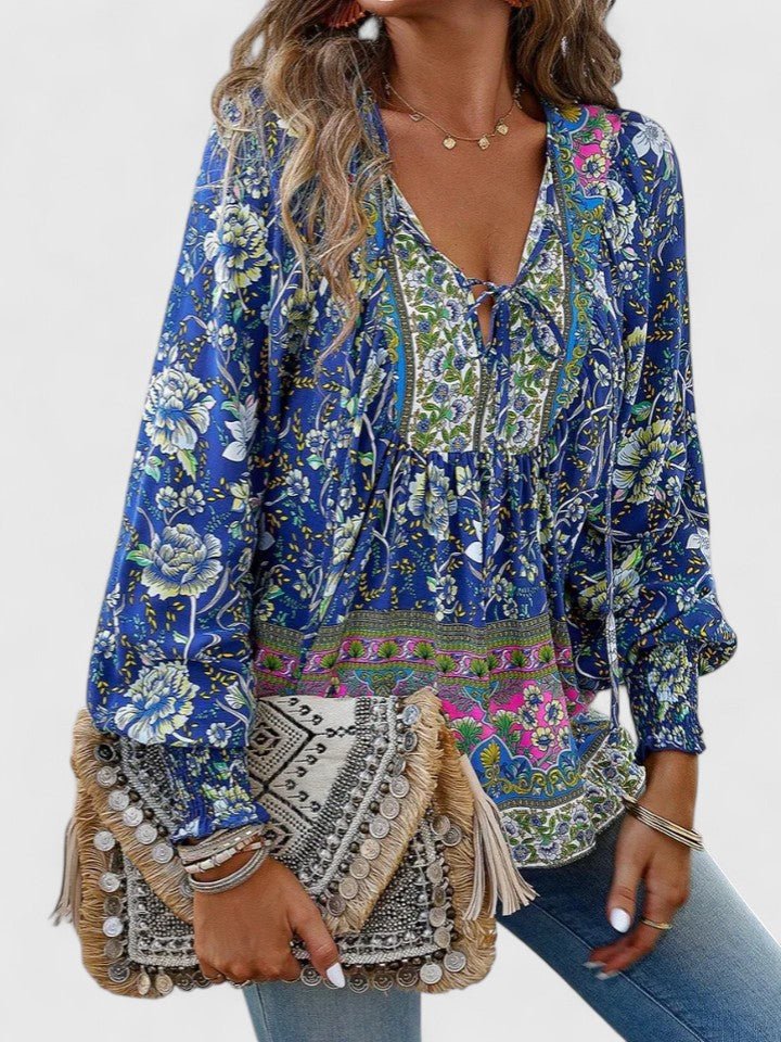 Women’s Floral Puff Sleeve Blouse