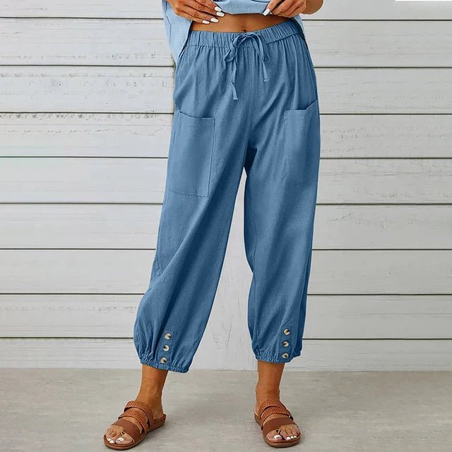 Women’s Boho Cropped Relaxed Trousers