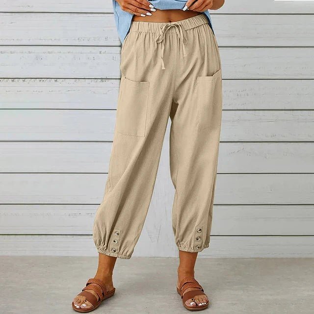 Women’s Boho Cropped Relaxed Trousers