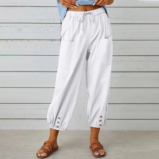 Women’s Boho Cropped Relaxed Trousers