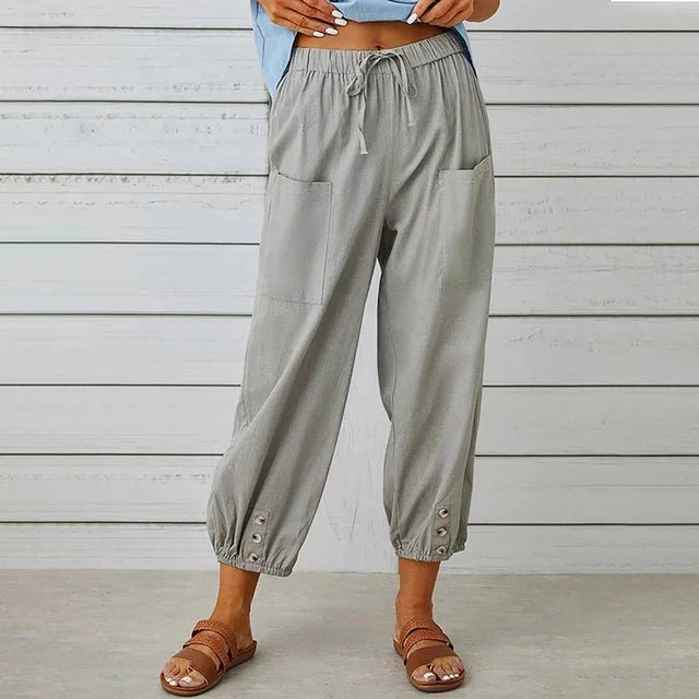 Women’s Boho Cropped Relaxed Trousers