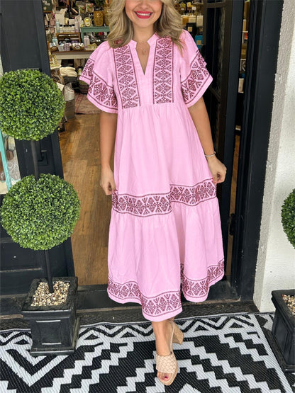 Women's Patchwork Sleeveless Dress