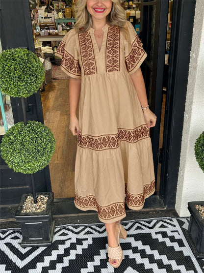 Women's Patchwork Sleeveless Dress