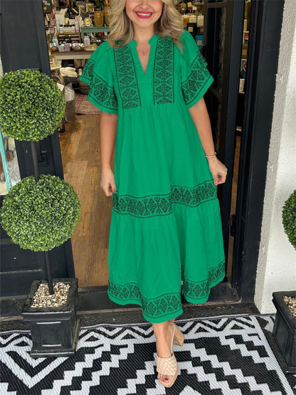 Women's Patchwork Sleeveless Dress