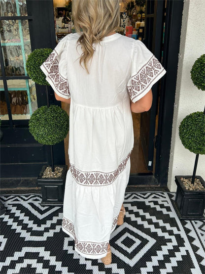 Women's Patchwork Sleeveless Dress