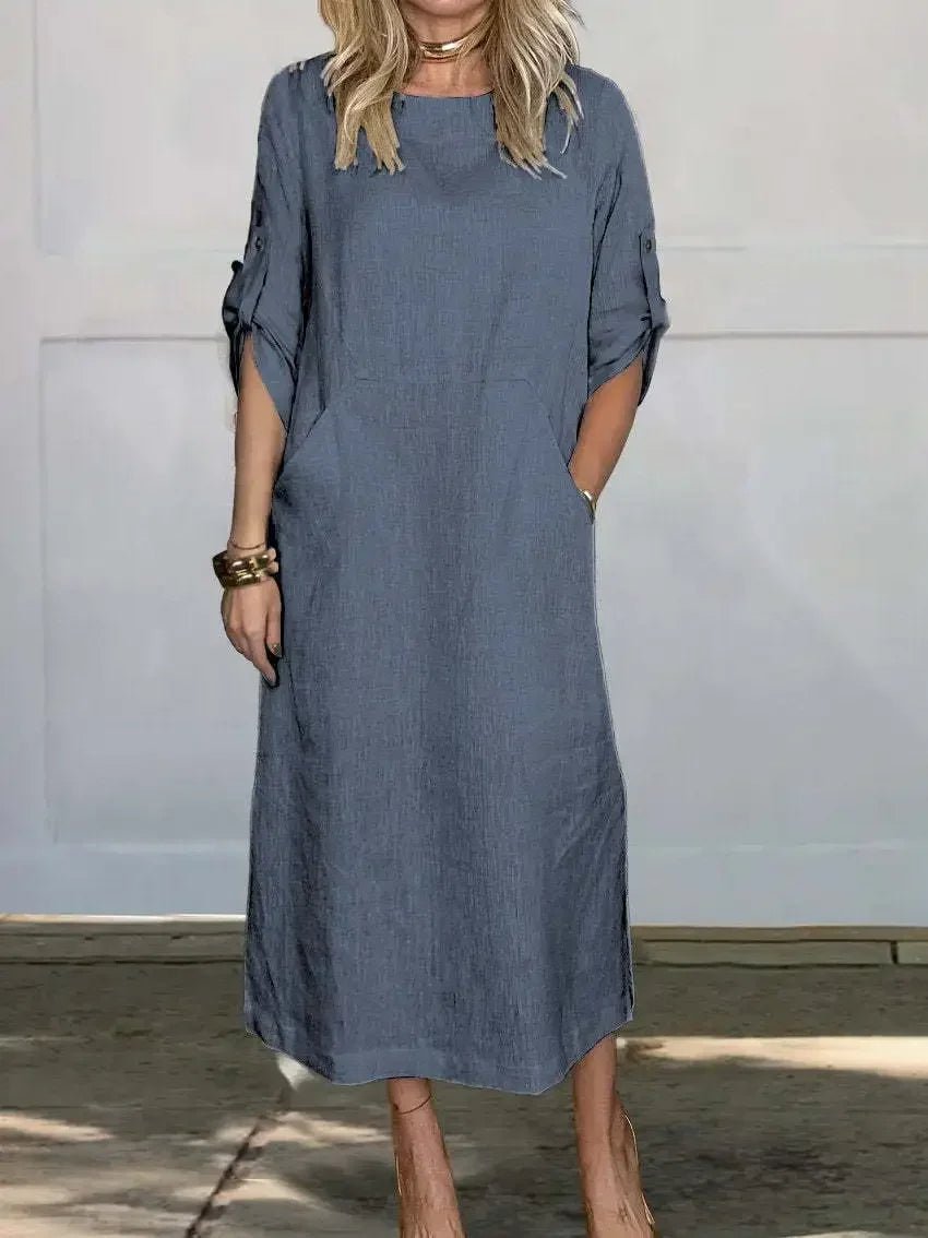 Women's Elegant Boho Midi Dress
