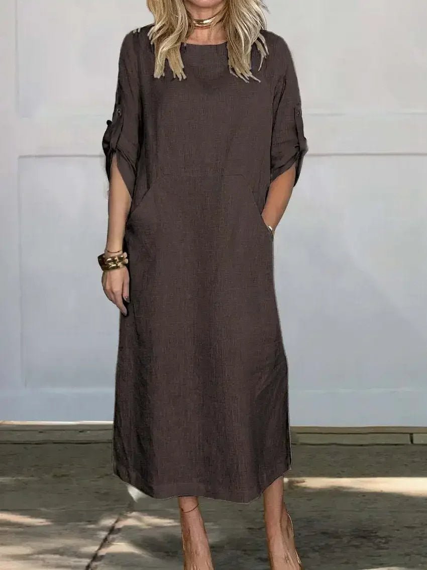 Women's Elegant Boho Midi Dress