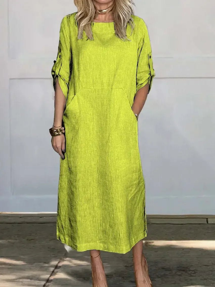Women's Elegant Boho Midi Dress