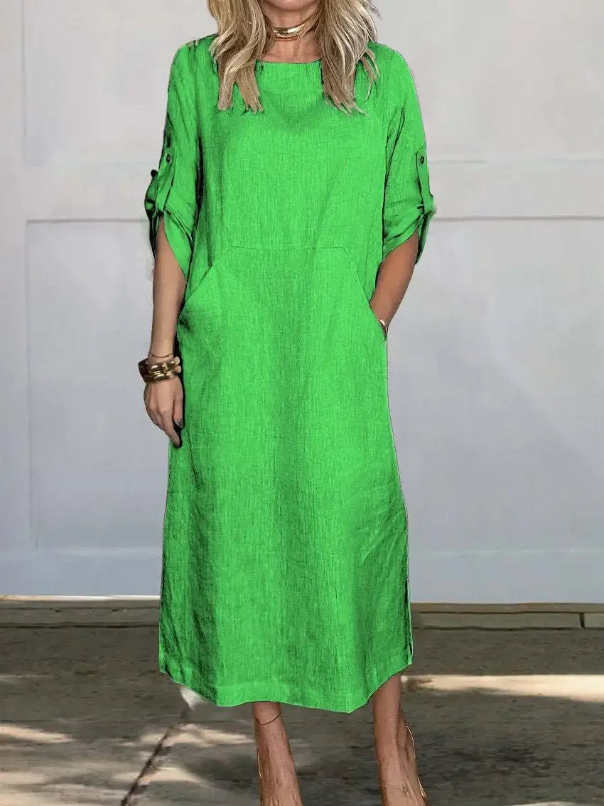 Women's Elegant Boho Midi Dress