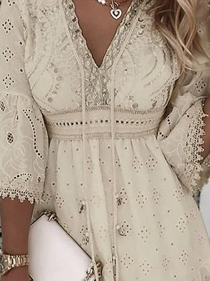Women's Bell-Sleeve Mini Dress