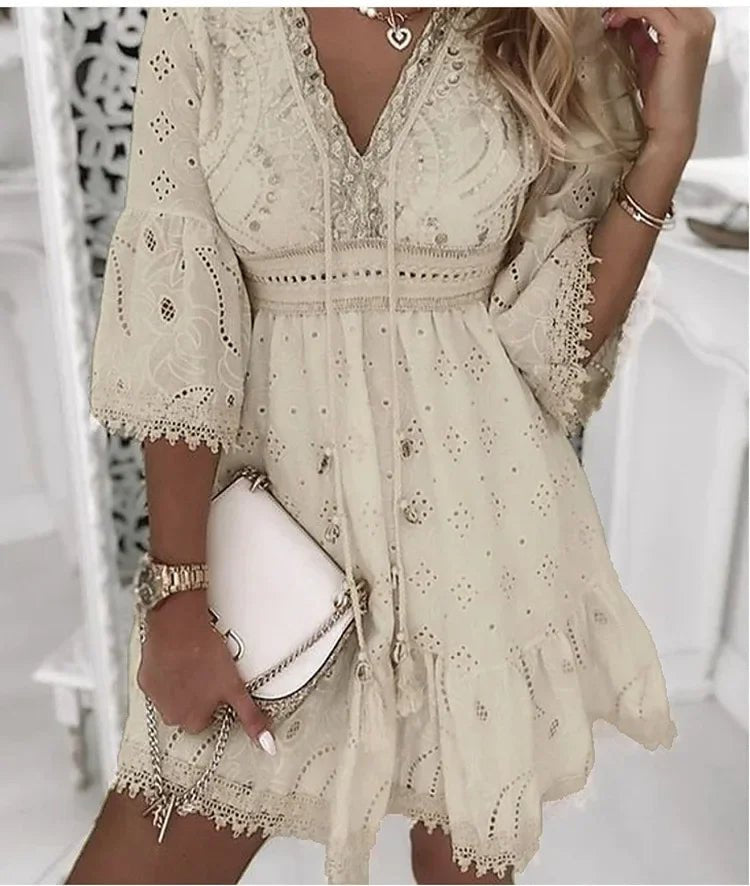 Women's Bell-Sleeve Mini Dress