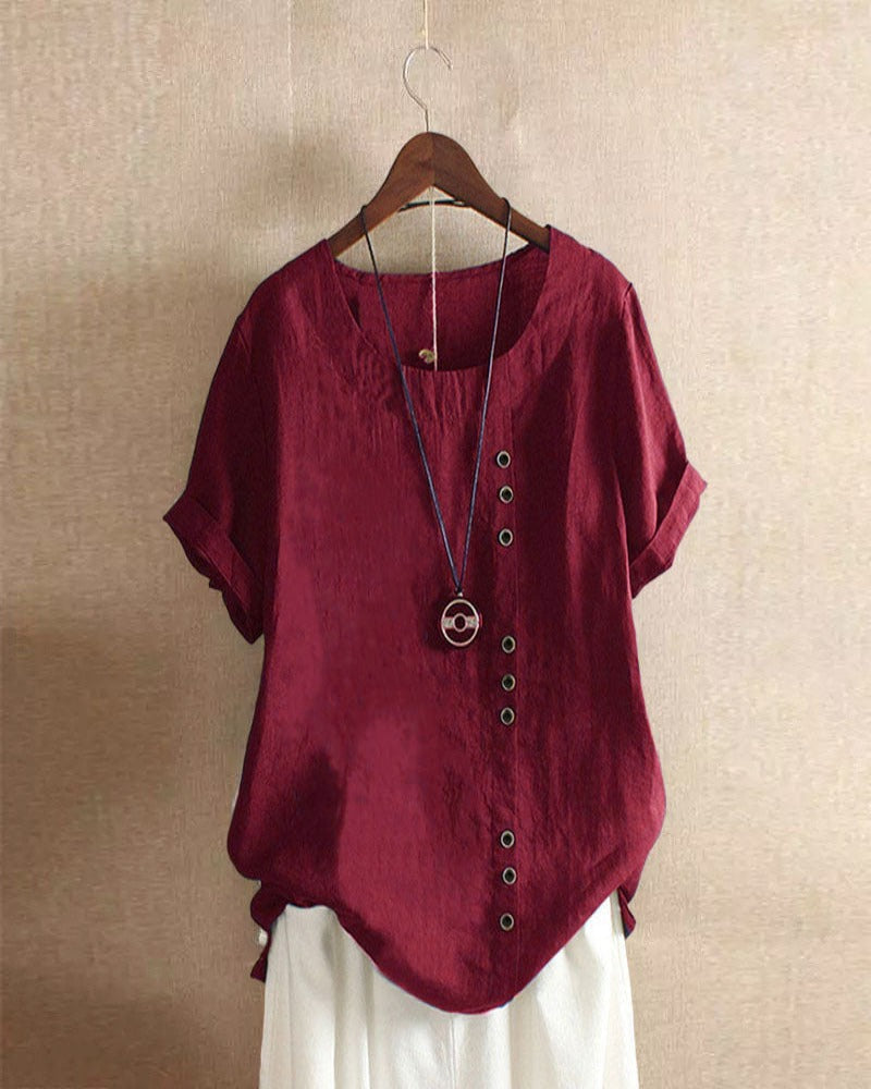 Women’s Button Detail Casual Blouse