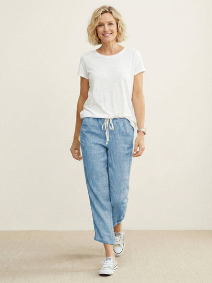 Women's Slim Fit Drawstring Trousers