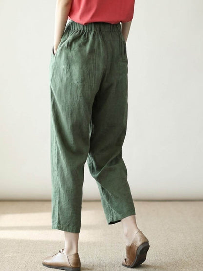 Women's Slim Drawstring Casual Trousers