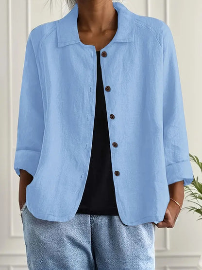Women's Lightweight Button Casual Jacket