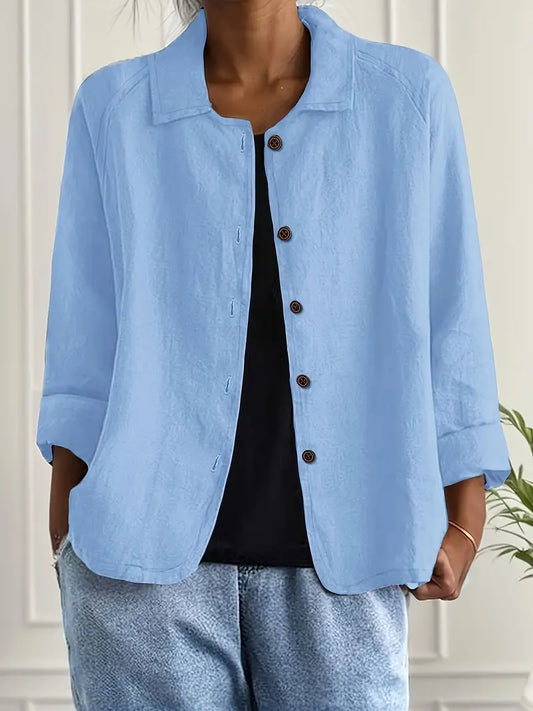 Women's Lightweight Button Casual Jacket
