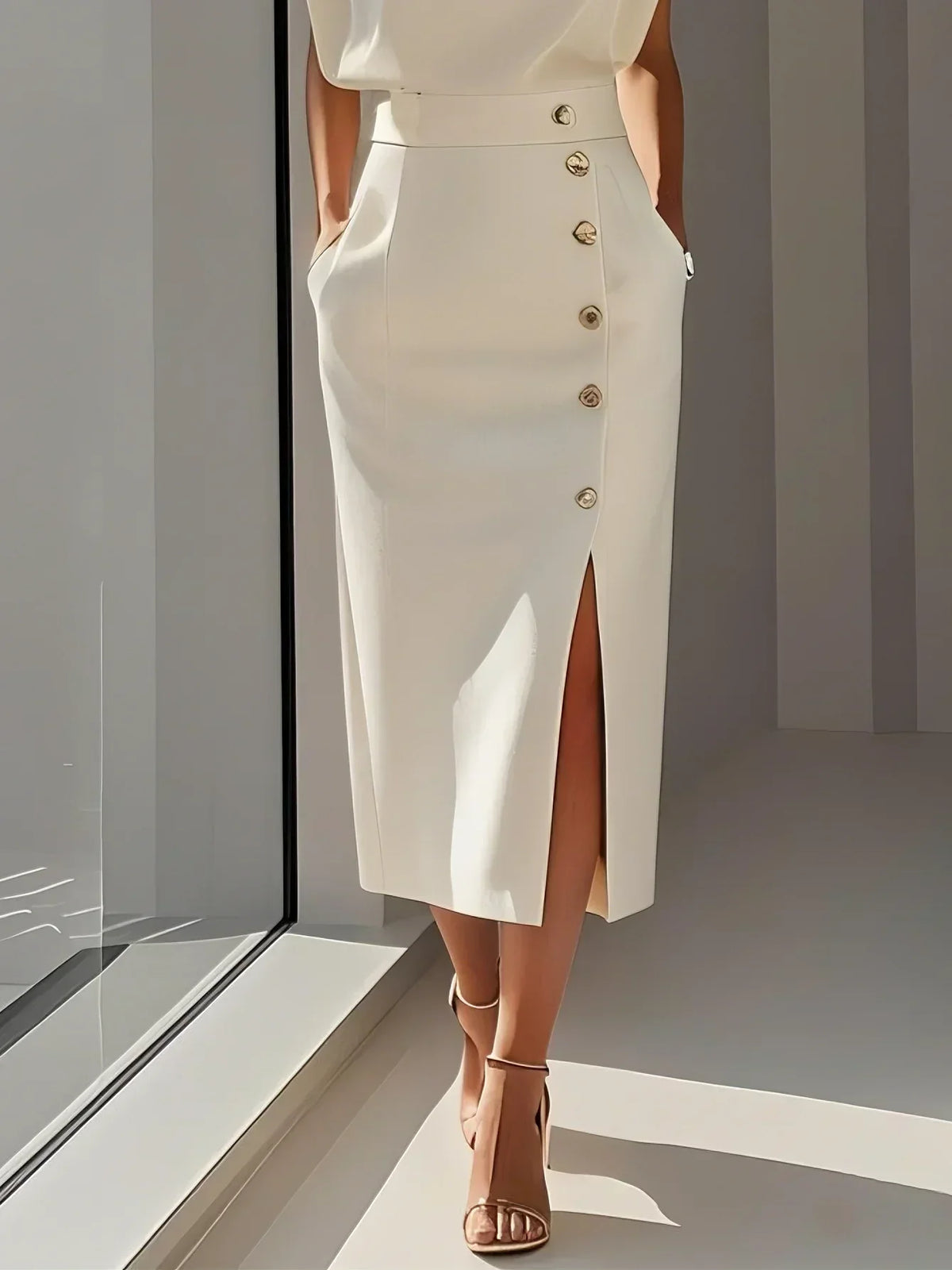 Women's Sleeveless Midi Dress