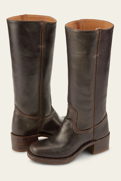 Women's Leather Pointed Cowboy Boots