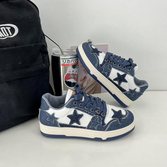 Women's Denim Star Casual Trainers
