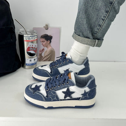 Women's Denim Star Casual Trainers