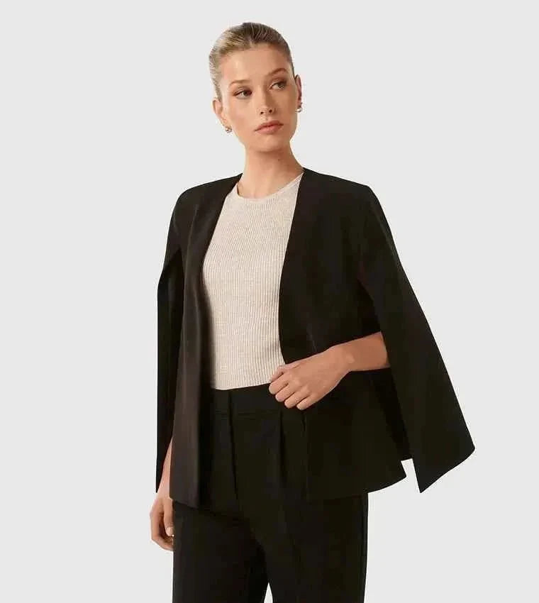 Women's Elegant Cape Sleeve Blazer