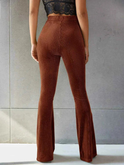 Women's Flared Corduroy Trousers