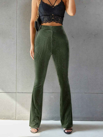 Women's Flared Corduroy Trousers