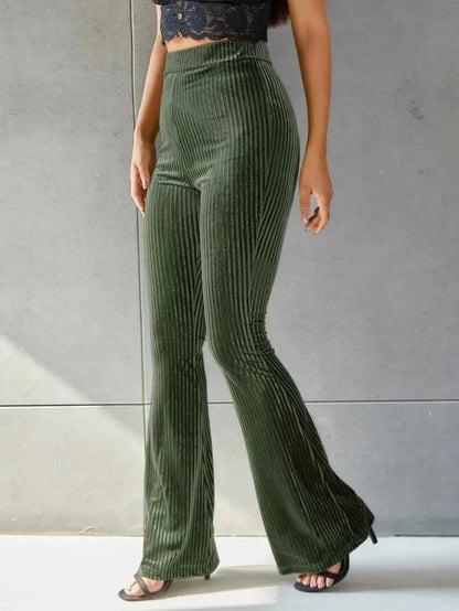 Women's Flared Corduroy Trousers