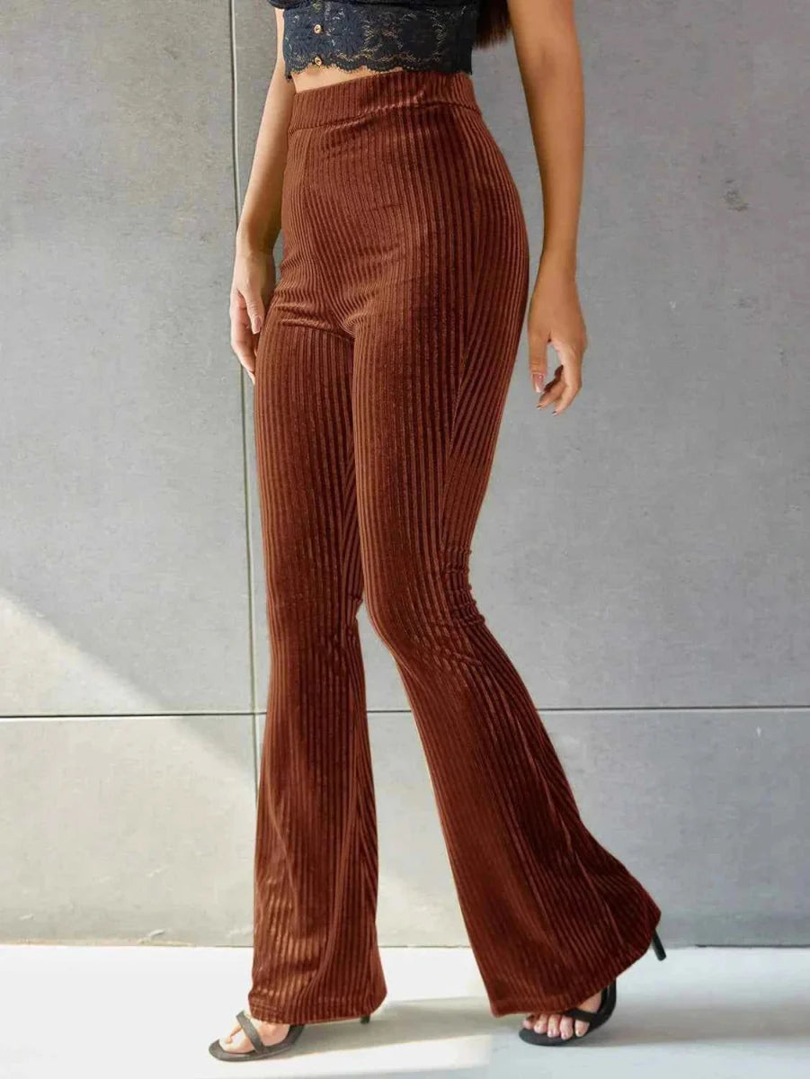 Women's Flared Corduroy Trousers