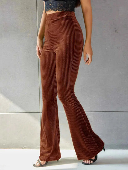 Women's Flared Corduroy Trousers