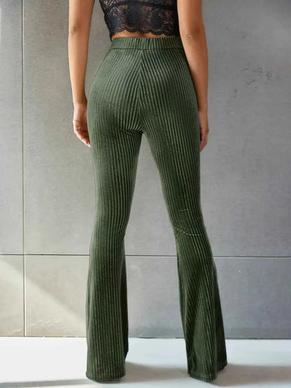 Women's Flared Corduroy Trousers