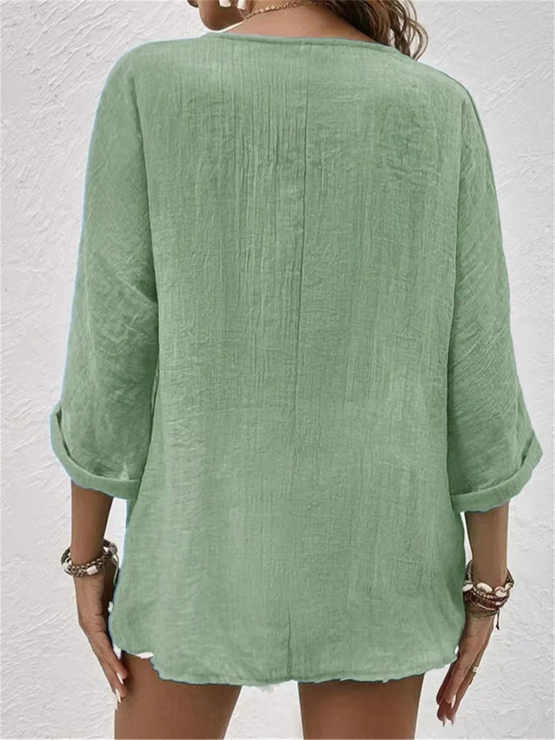 Women’s Cotton Button Front Blouse