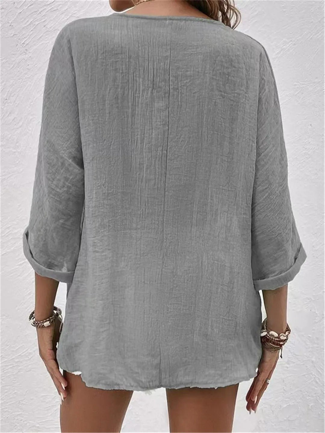 Women’s Cotton Button Front Blouse