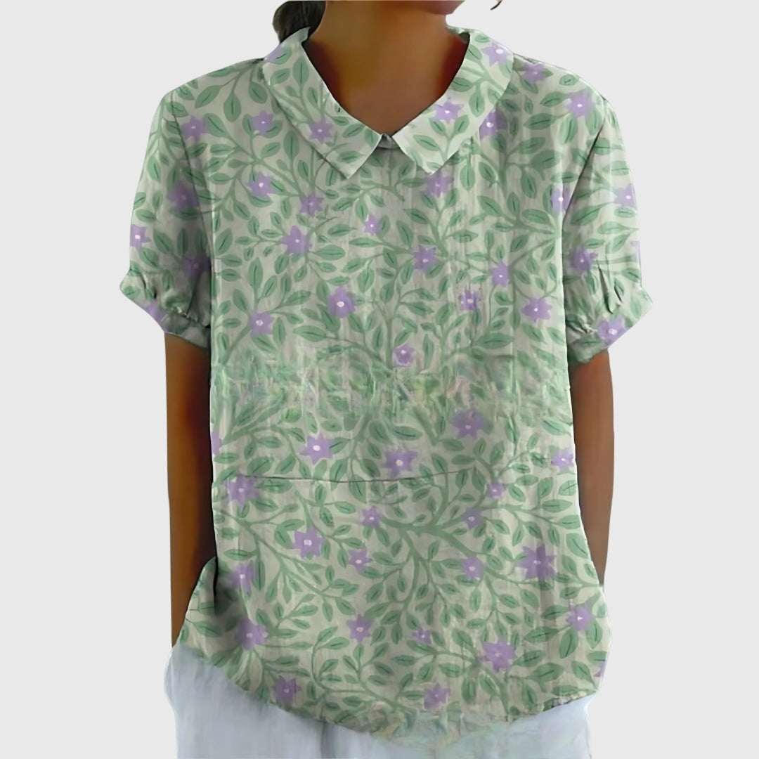Women’s Floral Collar Blouse