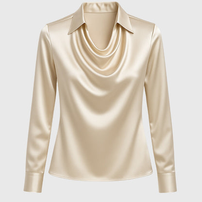 Women’s Cowl Neck Long Sleeve Top