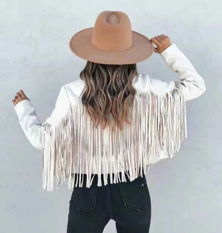Women's Relaxed Western Fringe Jacket
