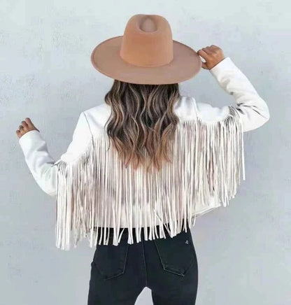 Women's Relaxed Western Fringe Jacket