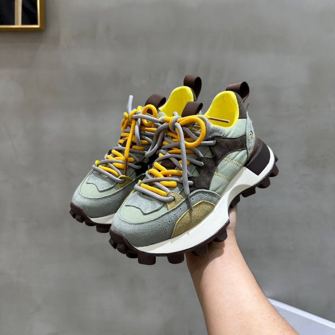 Women's Lace Up Sole Trainers