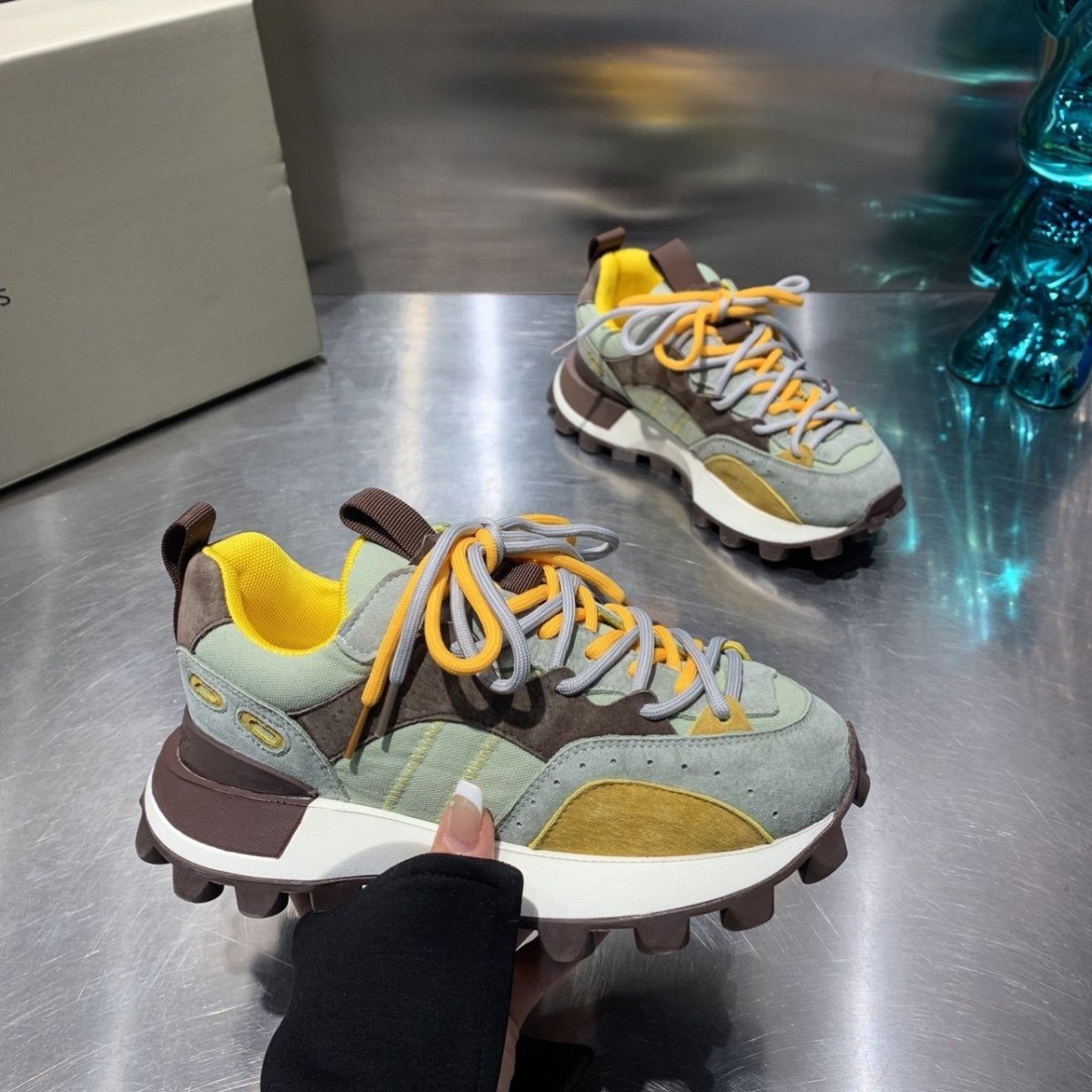 Women's Lace Up Sole Trainers