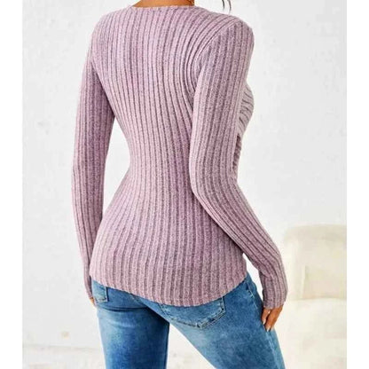 Women's V-Neck Fitted Top