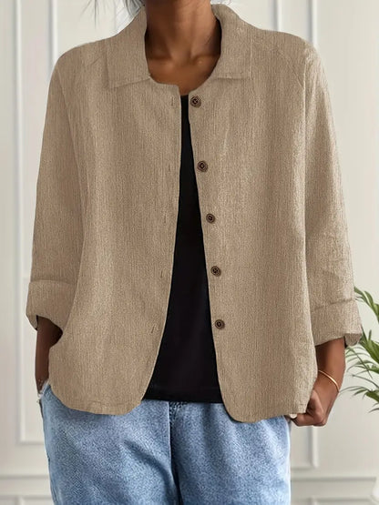 Women's Lightweight Button Casual Jacket