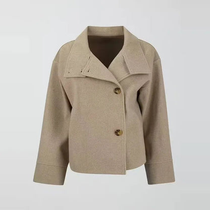 Women's Double-Breasted Wool Coat