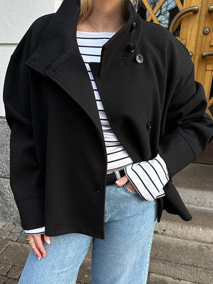 Women's Double-Breasted Wool Coat